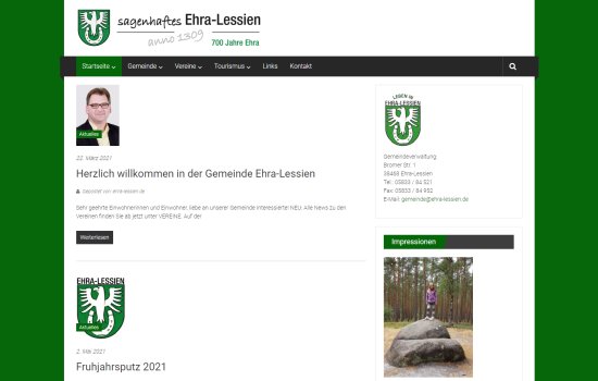 Gemeinde Ehra-Lessien - neue Homepage online