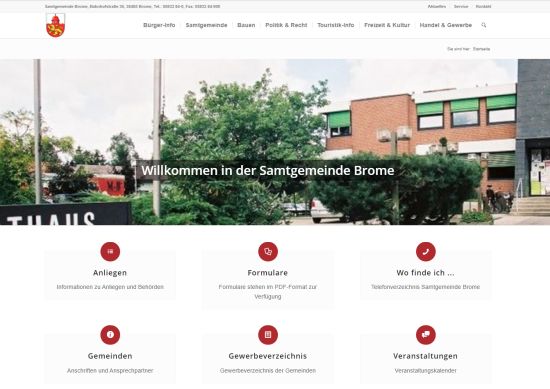 Samtgemeinde Brome- neue Homepage online