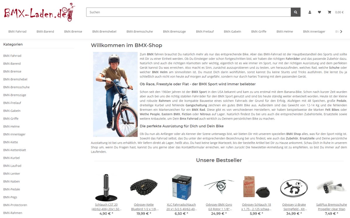 BMX Onlineshop bmx-laden.de